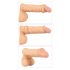 You2Toys 4in1 - Set inele pentru penis și testicule (natural-negru)