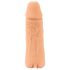 Nature Skin - prelungitor penis și vagin artificial - 18cm - culoare naturală