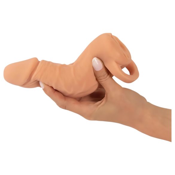 Nature Skin - prelungitor penis și vagin artificial - 18cm - culoare naturală