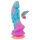 Beasty Cocks - dildo extraterestru din silicon - albastru-portocaliu