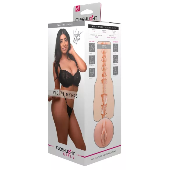 Fleshlight Violet Myers Waifu - masturbator realist pentru bărbați