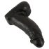 Realistixxx Real Giant - dildo uriaș cu testicule - 22 cm (negru)