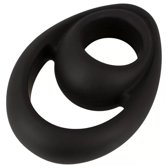 Erecto - inel penian și testicular - rezistent - silicon negru