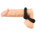Erecto - inel penian și testicular - rezistent - silicon negru