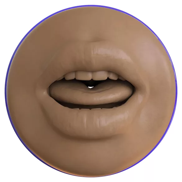 Fleshlight Boost Blow - masturbator tip gură realistă - nuanță maro