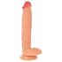 Realistixxx Real Giant - dildo uriaș cu testicule extra mari (natur)