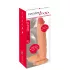 Realistixxx - dildo realist mare cu testicule - silicon natur