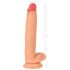 Realistixxx Real Giant - dildo uriaș cu testicule extra mari (natur)