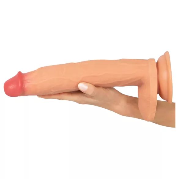 Realistixxx - dildo realist mare cu testicule - silicon natur