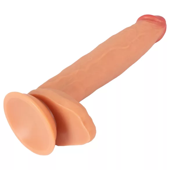 Realistixxx - dildo realist mare cu testicule - silicon natur