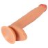 Realistixxx Real Giant - dildo uriaș cu testicule extra mari (natur)