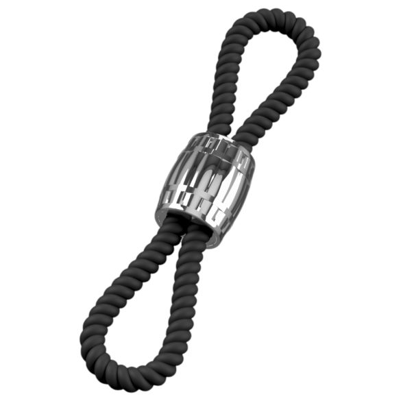 Rebel Heavy Rope - inel ajustabil pentru penis și testicule (negru)