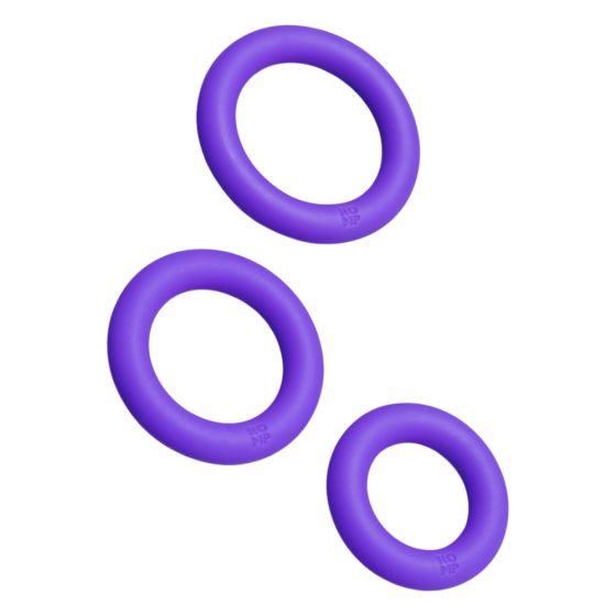ROMP Remix Trio - set inele penis - 3 buc (violet)