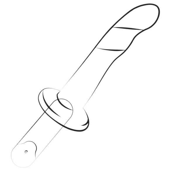 ROMP Dizi - dildo flexibil din silicon - roz-portocaliu