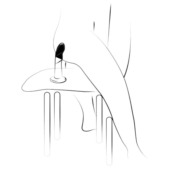 ROMP Dizi - dildo flexibil din silicon - roz-portocaliu