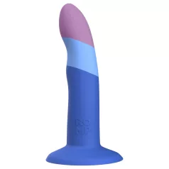 ROMP Piccolo - dildo flexibil din silicon - albastru-mov