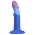 ROMP Piccolo - dildo flexibil din silicon - albastru-mov