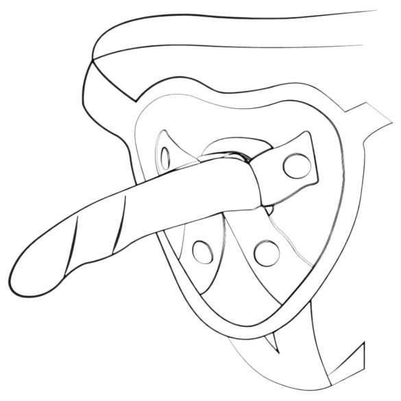 ROMP Piccolo - dildo flexibil din silicon - albastru-mov