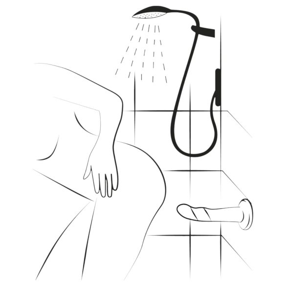 ROMP Piccolo - dildo flexibil din silicon - albastru-mov