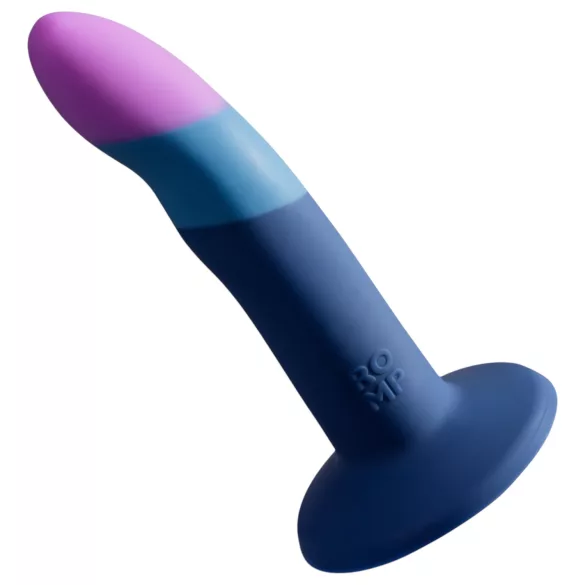 ROMP Piccolo - set pegging pentru cupluri - silicon negru-albastru
