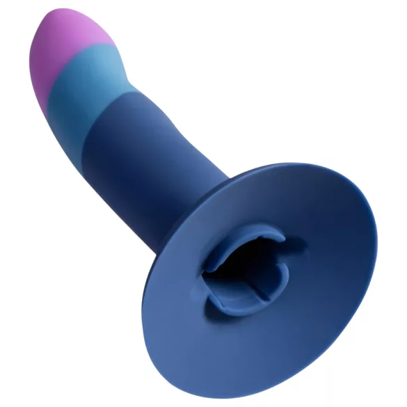 ROMP Piccolo - set pegging pentru cupluri - silicon negru-albastru