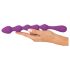 You2Toys - Dildo flexibil violet cu bile pentru plăceri senzuale