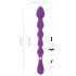 You2Toys - Dildo flexibil violet cu bile pentru plăceri senzuale