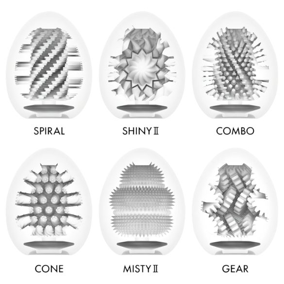 TENGA - Masturbator tip ou extra puternic - set 6 bucăți