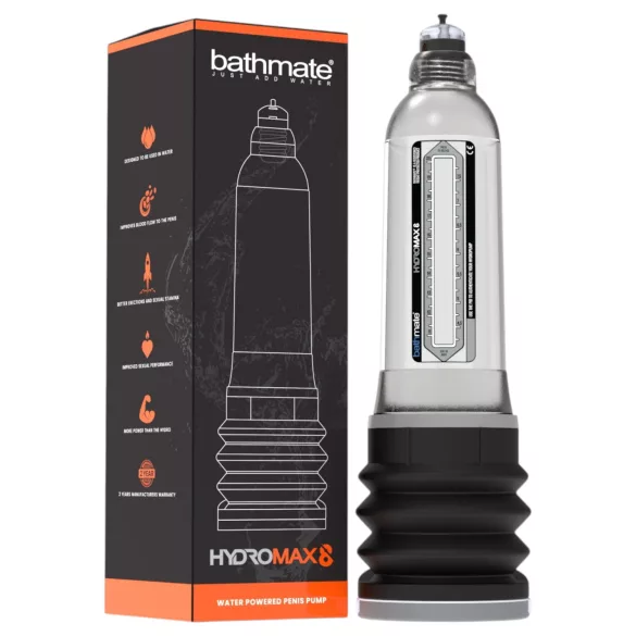 Bathmate Hydromax8 - pompă hidraulică (transparentă)
