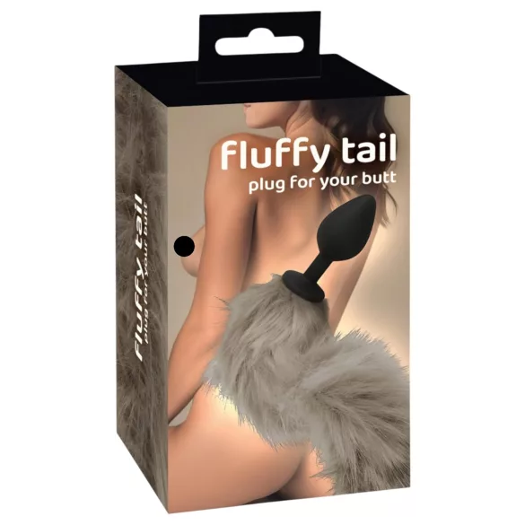 You2Toys - dop anal din silicon cu coadă - gri