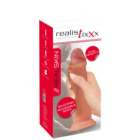 Realistixxx - dildo realist cu două straturi - silicon natur