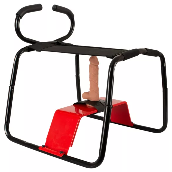 THE BANGER - Scaun sexual „Ultimate Sex Stool” cu dildo realist (negru)