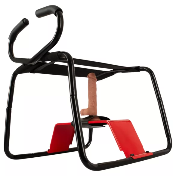 THE BANGER - Scaun sexual „Ultimate Sex Stool” cu dildo realist (negru)