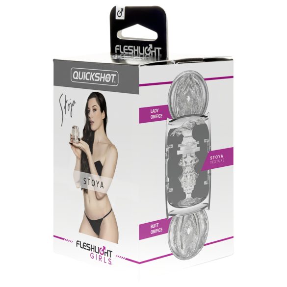 Fleshlight Quickshot Stoya - masturbator portabil (transparent)