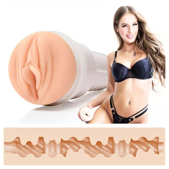 Fleshlight - vagin realist - textură internă Bri Celestial - culoare naturală