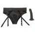 You2Toys - dildo cu ham ajustabil - negru