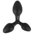 Black Velvets - dop anal triplu - silicon negru