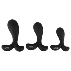 ANOS - set dopuri anale pentru antrenament - silicon negru