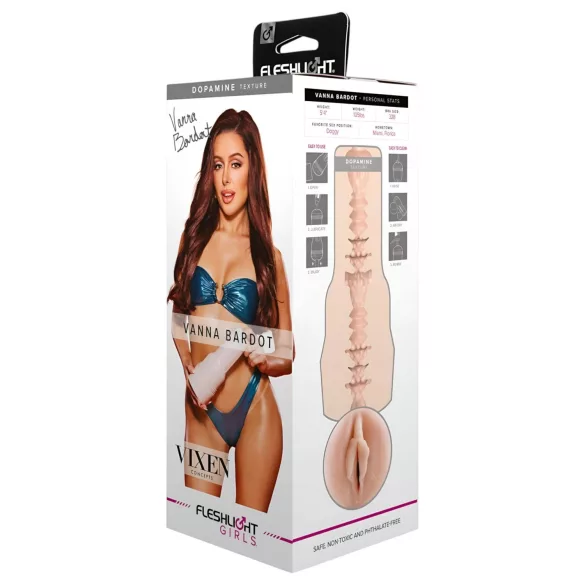 Fleshlight Vanna Bardot - masturbator realist vagin - silicon natur