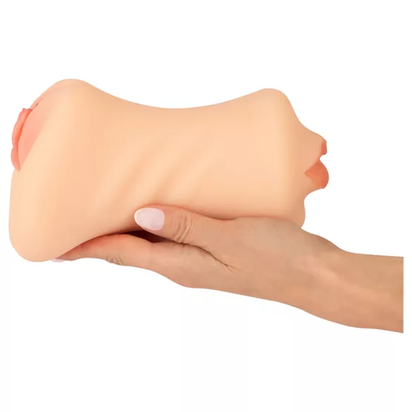Nature Skin - masturbator vaginal și oral (culoare naturală)