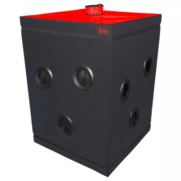 Secretdome - Cabina BDSM cu deschizături (negru)