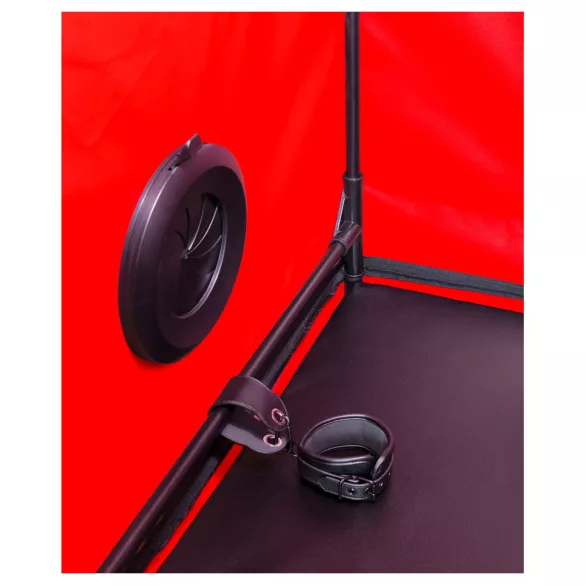 Secretdome - Cabina BDSM cu deschizături (negru)