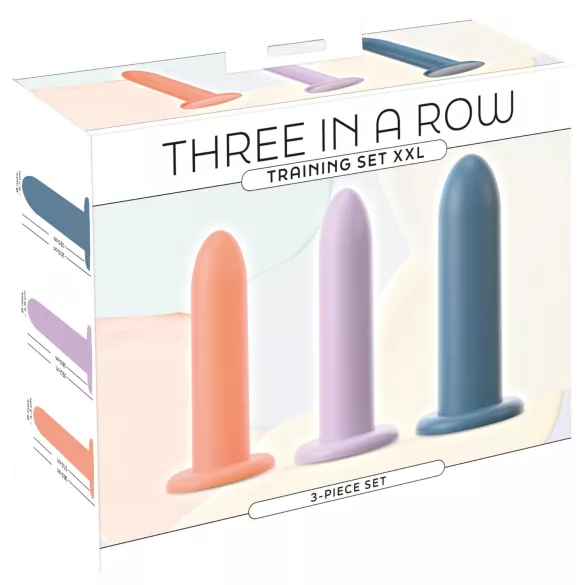 You2Toys - Three in a Row - set de antrenament cu dildo - 3 bucăți (colorate)