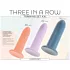 You2Toys - Three in a Row - set de antrenament cu dildo - 3 bucăți (colorate)