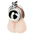 colecție fetish - mini cușcă pentru penis cu 3 inele interschimbabile pentru testicule (argintiu)