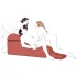 Șezlong înclinabil Liberator Aria Flip - mobilier sexual rabatabil (negru)