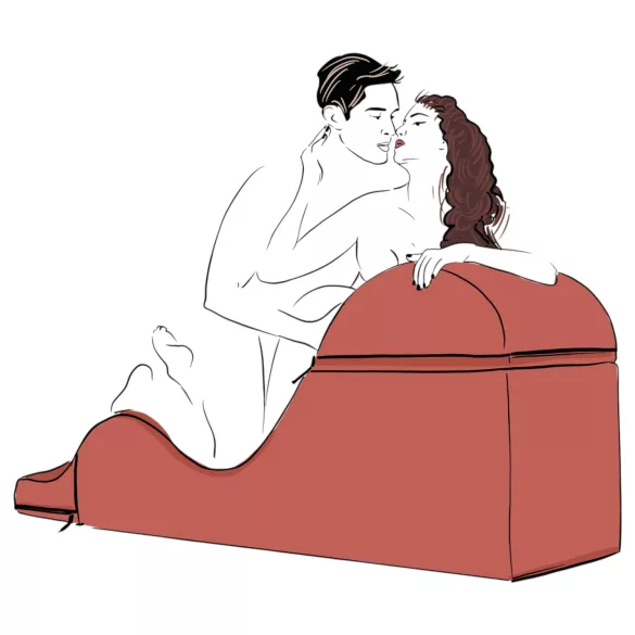 Șezlong înclinabil Liberator Aria Flip - mobilier sexual rabatabil (negru)