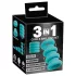 You2Toys - Set de inele 3în1 pentru penis și scrot (turcoaz)
