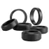 You2Toys - set de inele pentru penis și testicule (negru) - 6 buc.