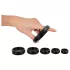 You2Toys - set de inele pentru penis și testicule (negru) - 6 buc.